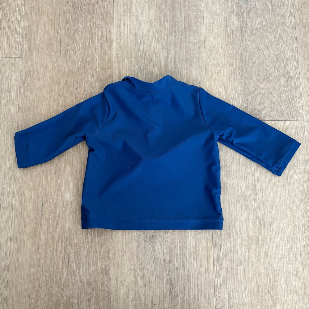 Primary Baby Kids Swim Top Rash Guard 0-3 Months Blue Swim Pool Summer UPF 50+ - Picture 2 of 11